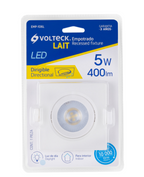 LUMINARIO DE LED 5W EMPOTRAR CUADRADO BLANCO SPOT DIRIGIBLE 46947 *