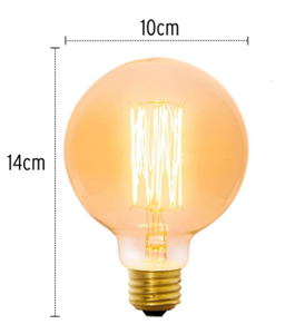 LÁMPARA INCANDESCENTE VINTAGE, 40W, GLOBO 47105 P