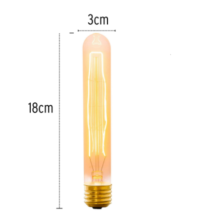 LÁMPARA INCANDESCENTE VINTAGE, 40W, PROBETA