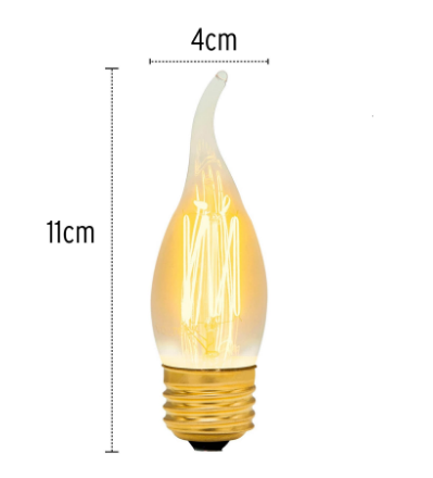 LÁMPARA INCANDESCENTE 40W, FLAMA 47108 N