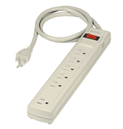 MULTICONTACTO USO RUDO, 6 ENTRADAS, SUPRESOR, 270 JOULES 47183 *