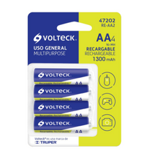 Cargar imagen en el visor de la galería, PILAS RECARGABLES, USO GENERAL, AA, 1, 300 mAh, 4 PIEZAS 47202 *
