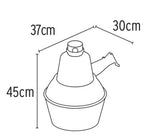 LUMINARIO SUBURBANO METÁLICO 85W SENSOR DE LUZ, CON LÁMPARA 47269*