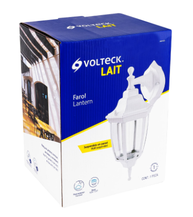 ARBOTANTE TIPO FAROL BLANCO, LAMPARA NO INCLUIDA 47290 P