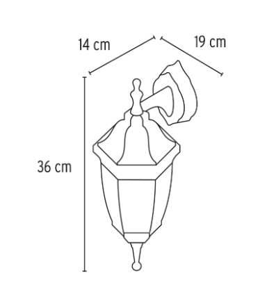 ARBOTANTE TIPO FAROL BLANCO, LAMPARA NO INCLUIDA 47290 P