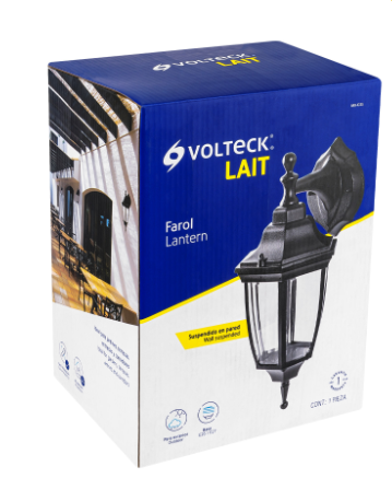 ARBOTANTE TIPO FAROL NEGRO, LAMPARA NO INCLUIDA 47291 N