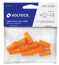 Cargar imagen en el visor de la galería, BOLSA CON 10 CAPUCHONES PARA CABLE, CALIBRE 14 A 12 AWG 47329 P
