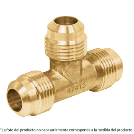 TEE UNIÓN DE LATÓN, 3/8''
