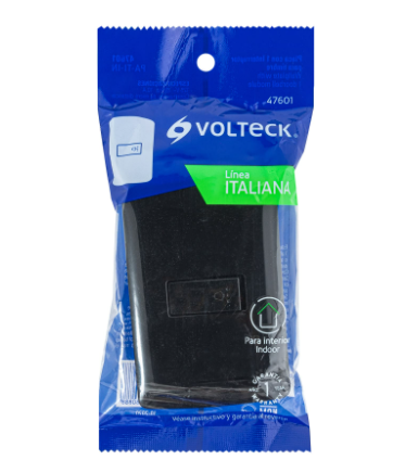 PLACA ARMADA CON TIMBRE, NEGRO, LÍNEA ITALIANA 47601 N