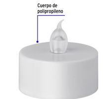 Cargar imagen en el visor de la galería, CAJA CON 6 MINI VELAS DE LED, VOLTECK 47867 N
