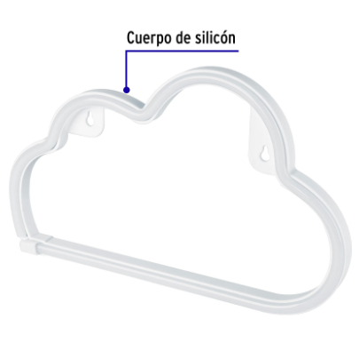 LUZ DE NOCHE DE LED NUBE NEÓN, VOLTECK 47868 N