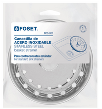 Cargar imagen en el visor de la galería, CANASTILLA REPUESTO, ACERO INOX, P/CONTRACANASTA 3 1/2&#39;&#39; 48021 *
