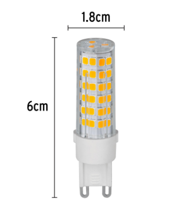 LÁMPARA DE LED, 4 W, BASE G9, FOCO CÁPSULA, LUZ CALIDA 48102 P