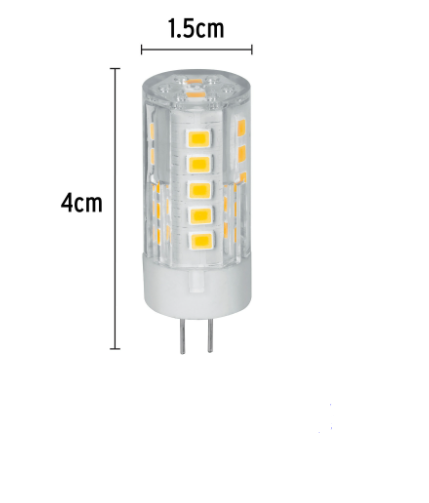 LÁMPARA DE LED, 3 W, BASE G4, FOCO CÁPSULA, LUZ CÁLIDA 48103 *