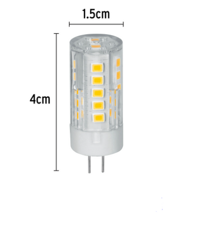 LÁMPARA DE LED, 3 W, BASE G4, FOCO CÁPSULA, LUZ CÁLIDA 48103 *