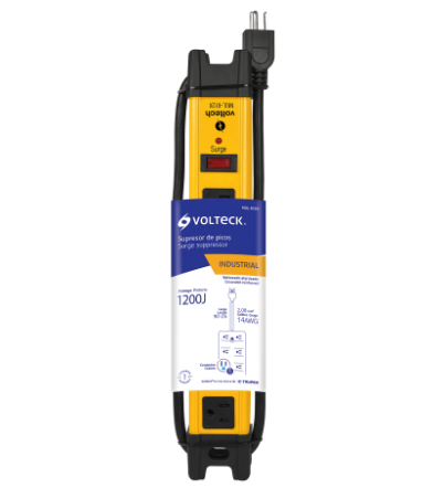 MULTICONTACTO USO INDUSTRIAL, 6 ESTRADAS, SUPRESOR, 1200JOULES 48186 *