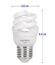Cargar imagen en el visor de la galería, LÁMPARA 5 W, ESPIRAL MINI, LUZ DÍA, T2, EN BLISTER, VOLTECK 48200 P
