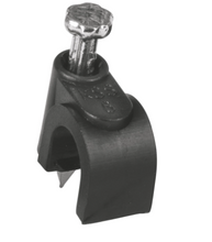 Cargar imagen en el visor de la galería, BOLSA CON 20 GRAPAS NEGRAS DE 6MM PARA CABLE REDONDO 48270 P

