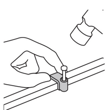Cargar imagen en el visor de la galería, GRAPA PARA CABLE PLANO, 5 X 8.5MM, BLANCA 20PIEZAS 48278 P
