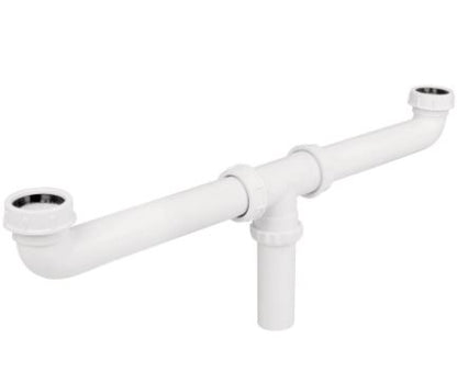 CÉSPOL DOBLE PARA FREGADERO, POLIPROPILENO, 1-1/2'' FOSET 48338 *L