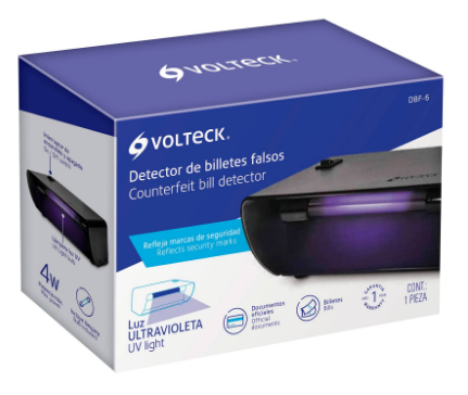 DETECTOR DE BILLETES FALSOS, 4W, 60 HZ 48400 *