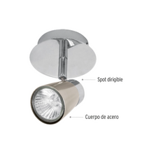 Cargar imagen en el visor de la galería, LUMINARIO DE SOBREPONER CON 1 SPOT BASE GU10, VOLTECK 48432 N
