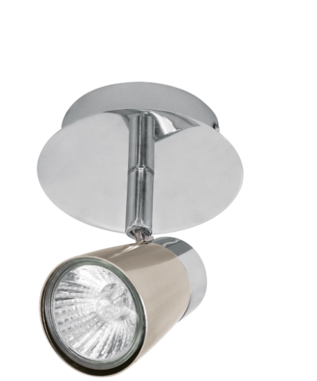 LUMINARIO DE SOBREPONER CON 1 SPOT BASE GU10, VOLTECK 48432 N
