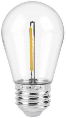 LAMPARA DE LED S14 DE 1W, LUZ CALIDA 48452 *