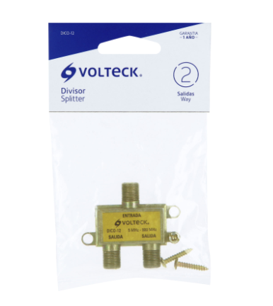 DIVISOR COAXIAL DE 1 ENTRADA Y 2 SALIDAS