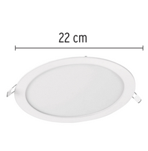 Cargar imagen en el visor de la galería, LUMINARIO ULTRADELGADO REDONDO P/EMPOTRAR 18W, LUZ DE DÍA 48548 *

