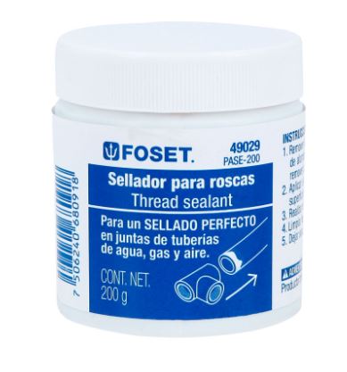 PASTA SELLADOR DE ROSCAS DE 200G, FOSET 49029 N