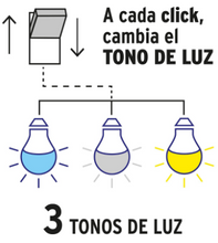 Cargar imagen en el visor de la galería, LAMPARA DE LED  55W 3 NIVELES DE TEMPERATURAS 49036 *
