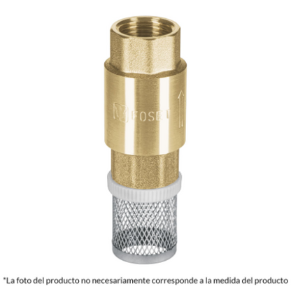 PICHANCHA CON REJILLA ACERO INOXIDABLE 1'', FOSET 49056 *