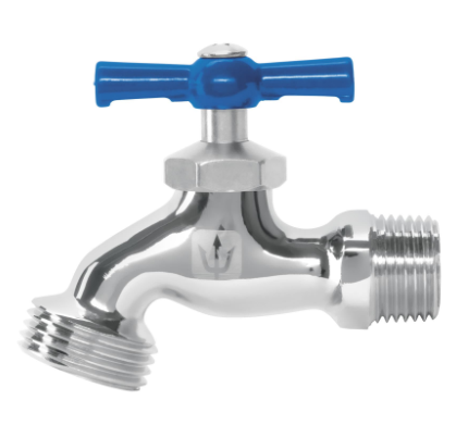 LLAVE PARA MANGUERA, CROMADA, 130G, ENTRADA 1/2'' FOSET 49084 *L
