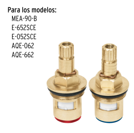 BOLSA CON 2 CARTUCHOS CERÀMICOS PARA LLAVES DE EMPOTRAR 49102 *