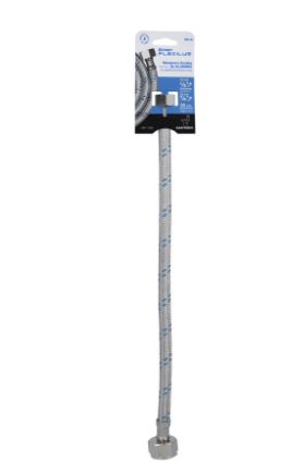MANGUERA DE ALUMINIO 35CM PARA WC, 1/2'' X 7/8'', FOSET 49125 *