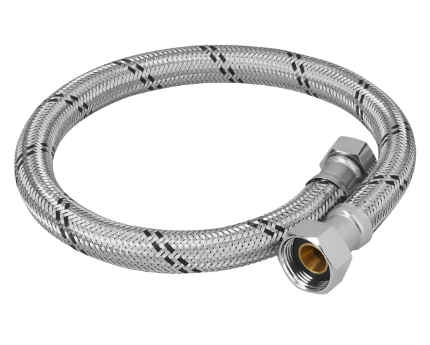 MANGUERA PARA BOILER, ACERO INOX, 1/2" x 3/4", 60 CM FOSET 49132 *