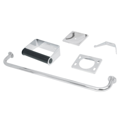 JGO DE ACCESORIOS BAÑO, 5 PIEZAS, BASIC 49255 P