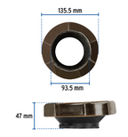 CUELLO DE CERA CON GUÍA PARA WC, 170G, FOSET 49358 *