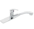 MONOMANDO INOX PARA FREGADERO, CUELLO RECTO, FOSET 49407 N