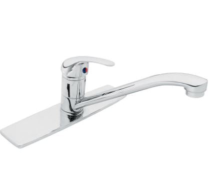 MONOMANDO INOX PARA FREGADERO, CUELLO RECTO, FOSET 49407 N