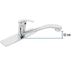 MONOMANDO INOX PARA FREGADERO, CUELLO RECTO, FOSET 49407 N
