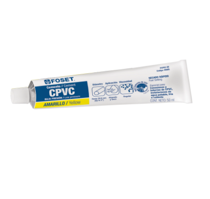 CEMENTO PARA CPVC, TUBO 50 G 49565 *