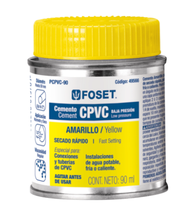 CEMENTO PARA CPVC, BOTE 90ML 49566 *