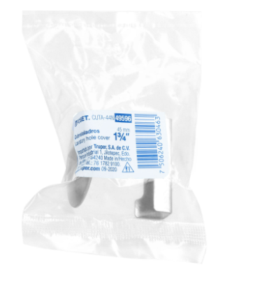 CUBRETALADRO DE ACERO INOXIDABLE, SATINADO, 44 MM