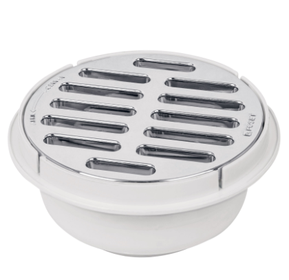 COLADERA UNIVERSAL DE POLIPROPILENO 5'' REJILLA CROMADA 49616 *