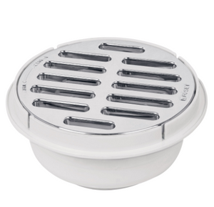 COLADERA UNIVERSAL DE POLIPROPILENO 5'' REJILLA CROMADA 49616 P