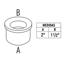 Cargar imagen en el visor de la galería, CHUPÓN DE HULE NEGRO, 50-40MM 49627 *
