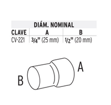 Cargar imagen en el visor de la galería, REDUCCIÒN DE PPR 3/4&#39;&#39; X 1/2&#39;&#39;, FOSET 49822 N
