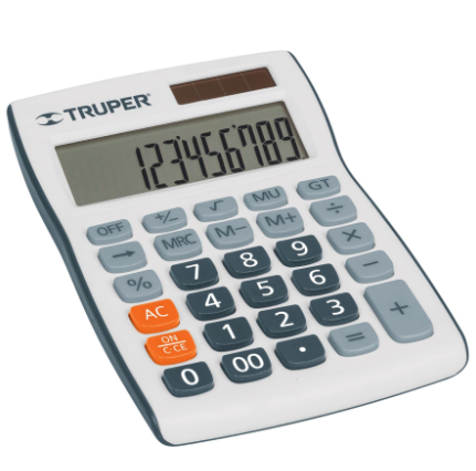 CALCULADORA 15 CM DE ESCRITORIO TRUPER 60481 *